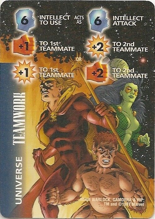 Marvel OVERPOWER TEAMWORK 6I FE +1 +2 Adam Warlock Gamora Pip - Monumental