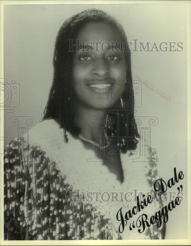1985 Press Photo Reggae singer Jackie Dale - hca86487