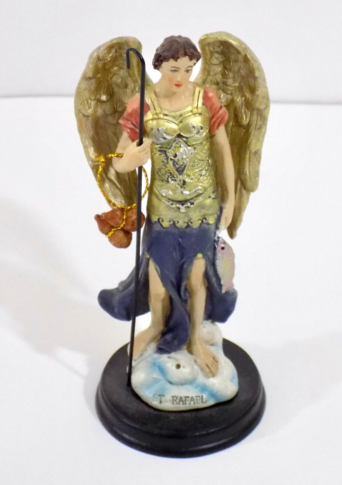 Statue of Archangel Raphael, Molded Resin/Plastic - 5\