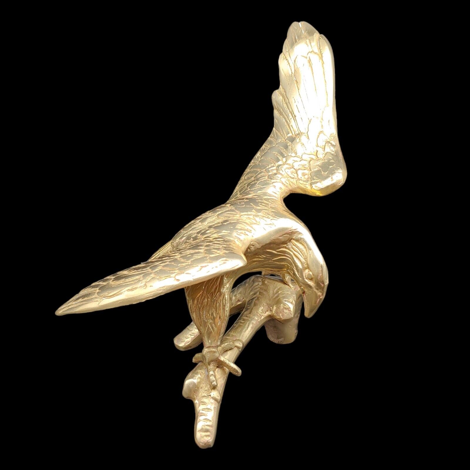 Polished Brass Eagle Figure Statue 13\