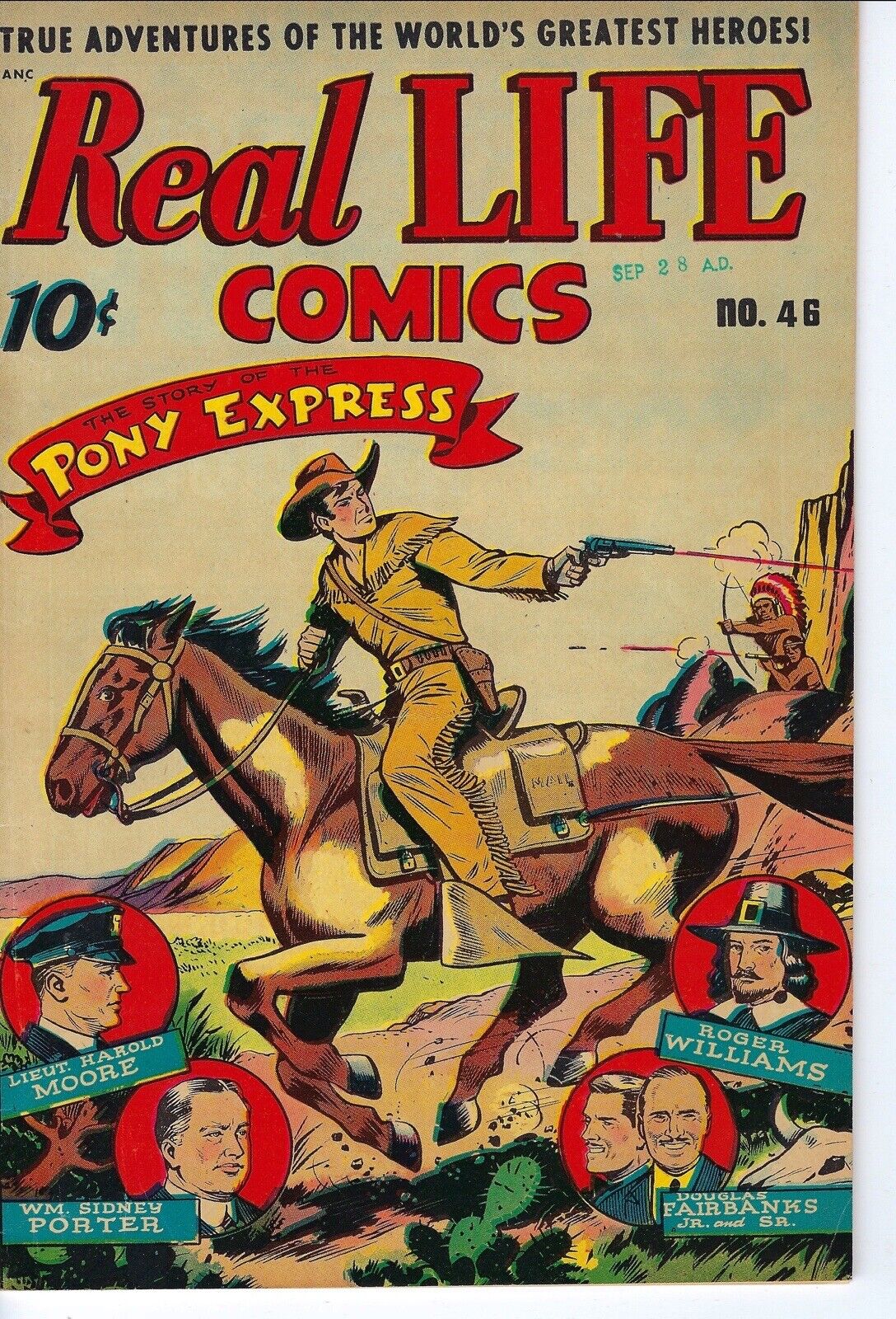 True Adventures Pony Express REAL LIFE COMICS No. 46 Nov 1948 Better Canada