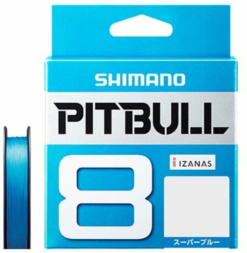 Shimano Pitbull X8 Super Blue 200m 42.8lb(19.4kg) #2.0 Braided PE Line
