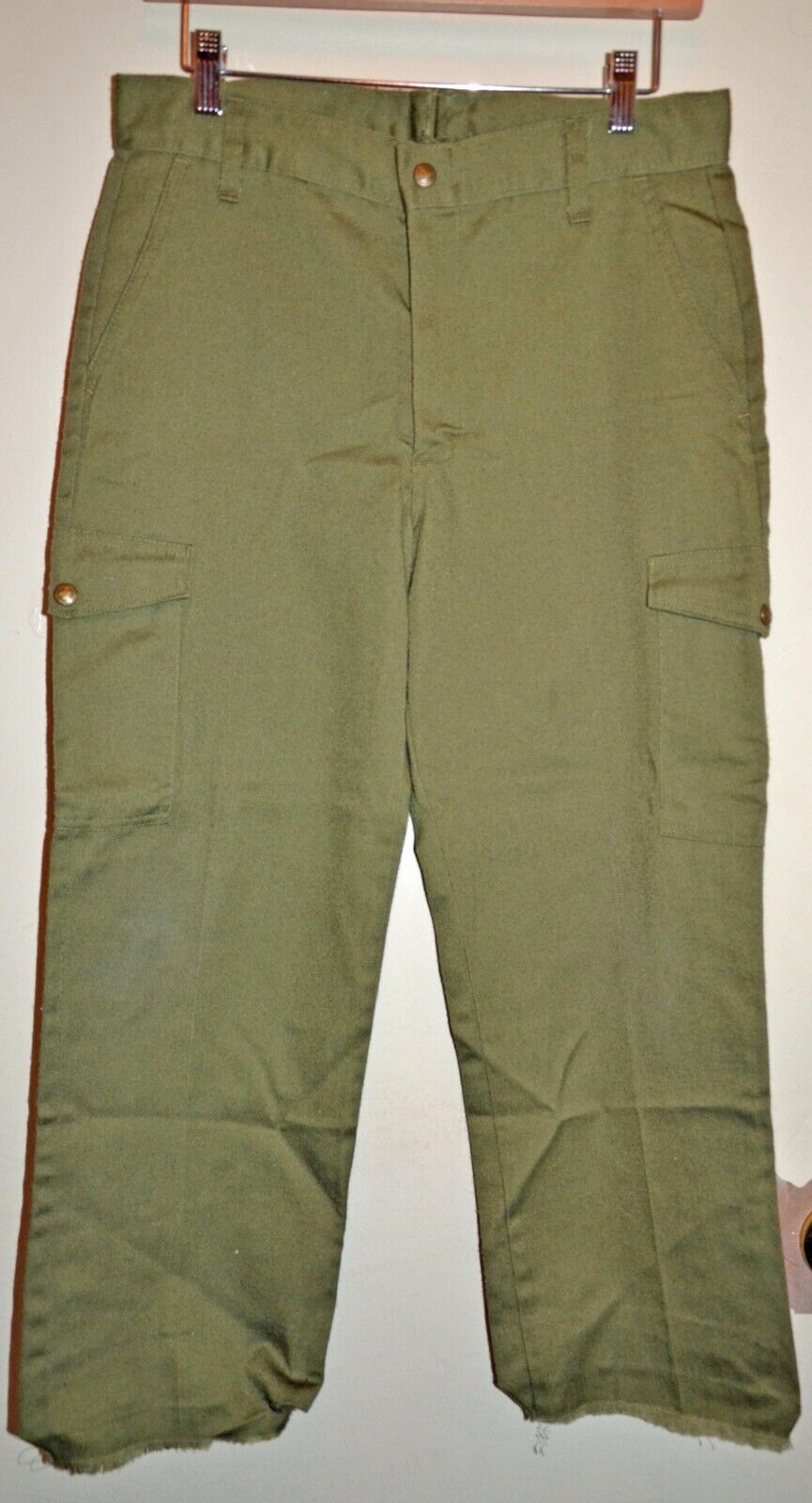 Vintage Boy Scouts of America Child's Olive Green Uniform Pants BSA 1970s 1980s