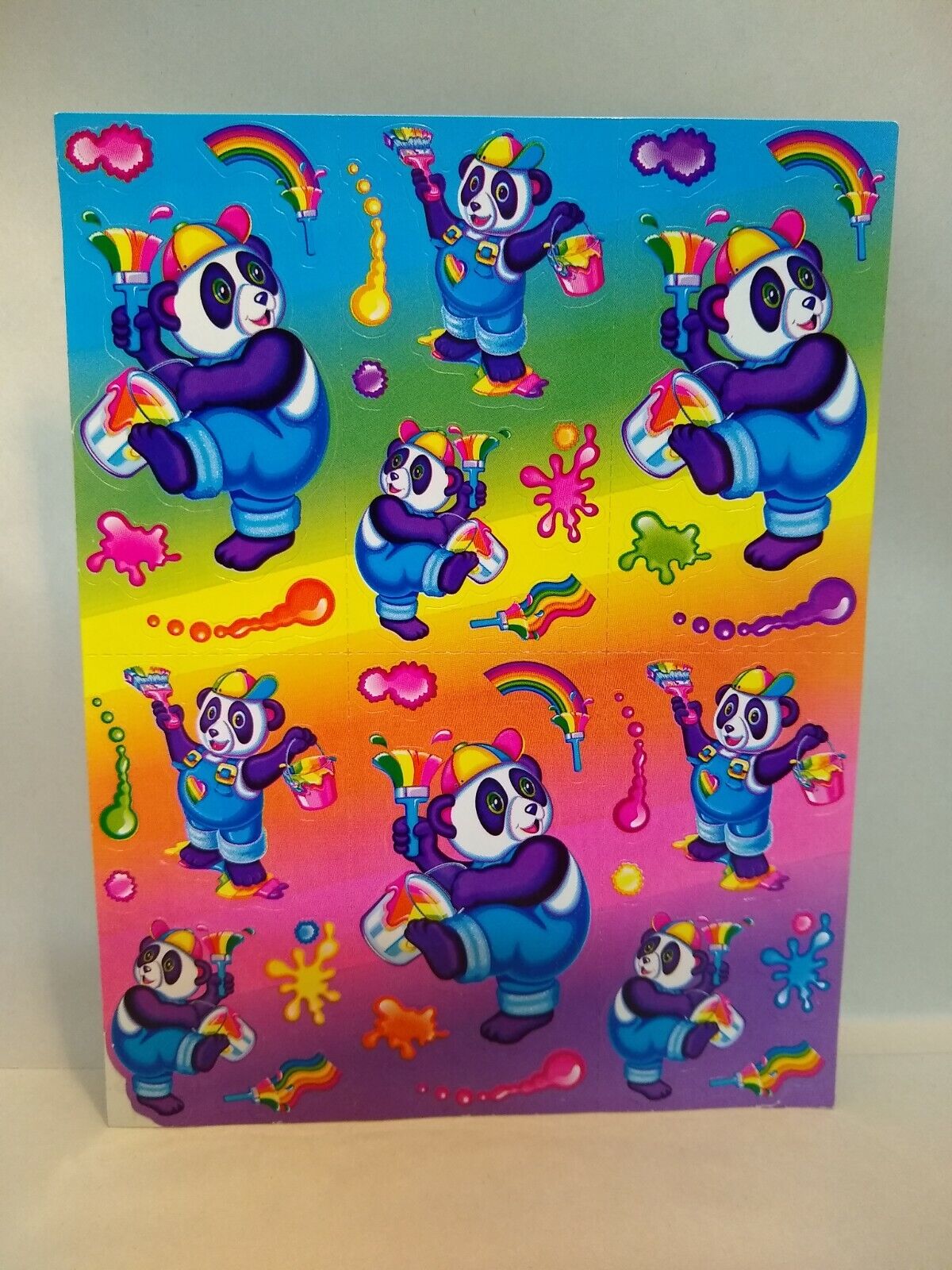 Lisa Frank - Panda Painter - Stickers sheet - S271