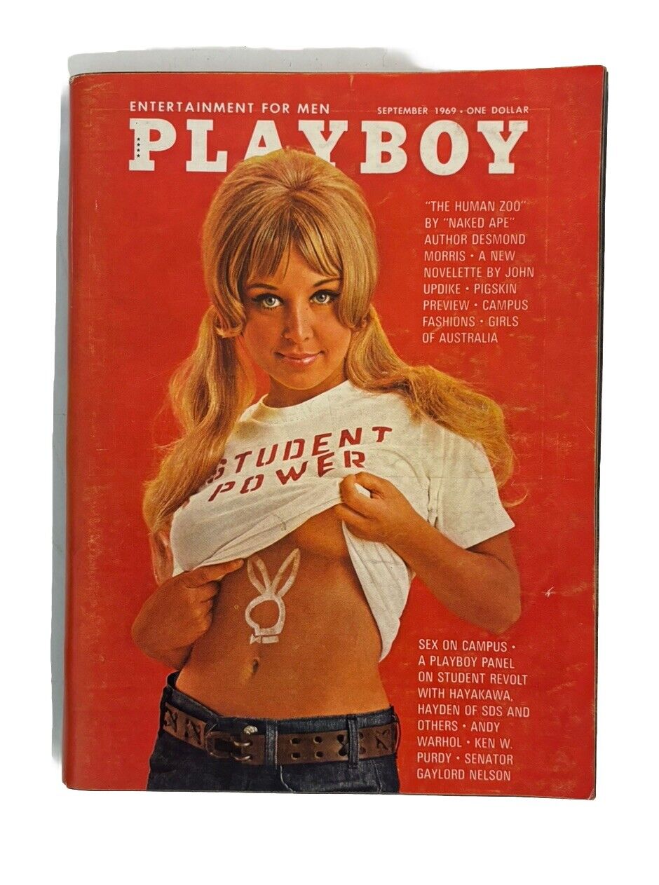 Vintage Playboy Magazine - September 1969 Shay Knuthe With Centerfold
