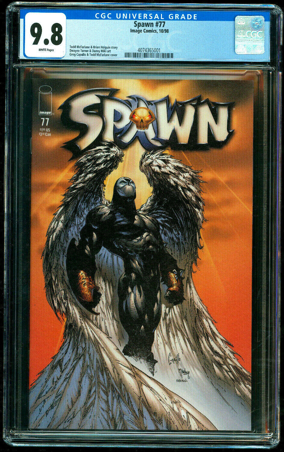 Spawn #77 CGC 9.8 NM/MINT 1st Appearance Archangel McFarlane 1998 Image Comics
