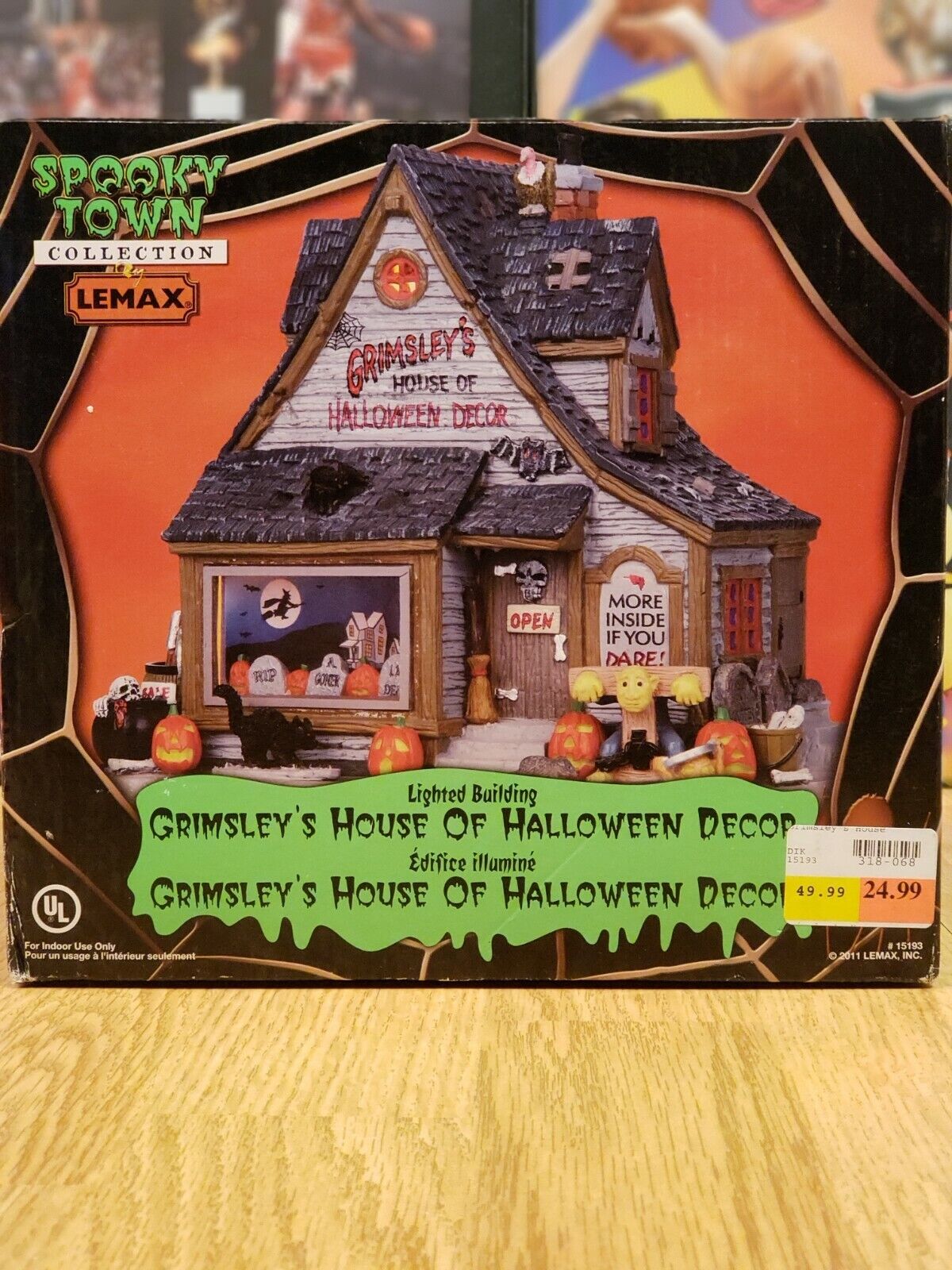 Lemax Spooky Town Grimsley\'s House of Halloween Decor 2011 Retired No Lights