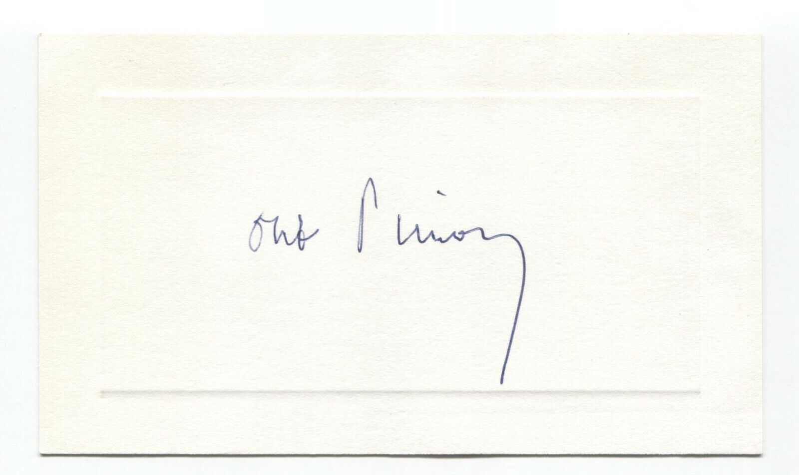 Antoine Pinay Signed Card Autographed Signature France Prime Minister
