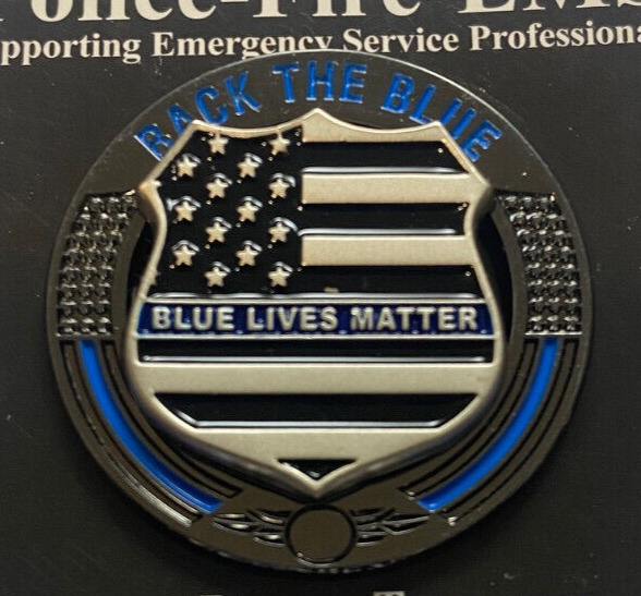 Badge Police Blue Line Pin