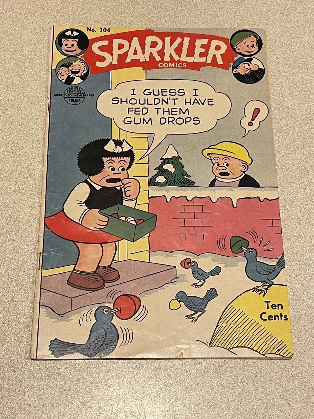 Sparkler Comics #104 United Features Golden Age Nancy Sluggo Vintage