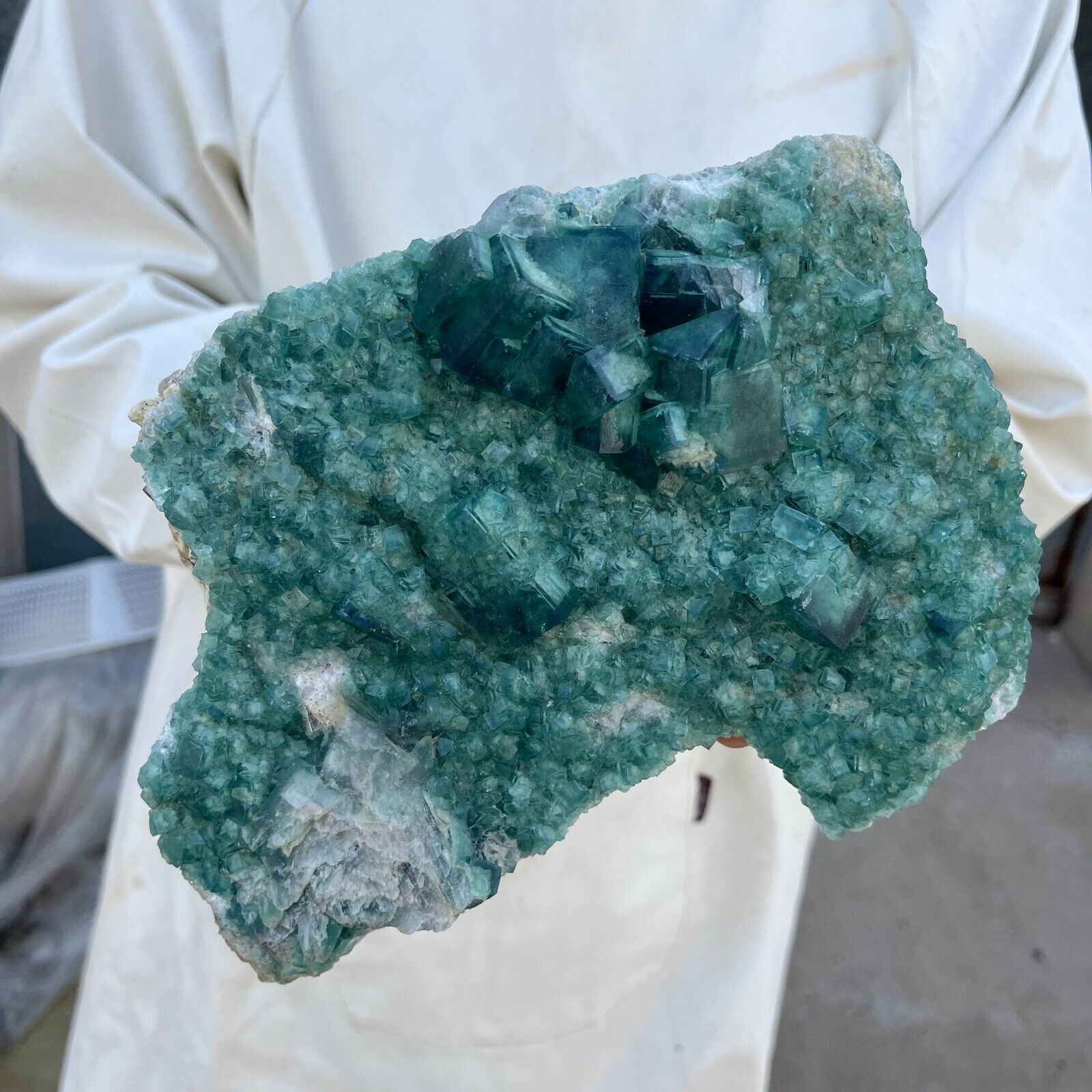 6.8LB Natural super beautiful green fluorite crystal mineral healing specimens