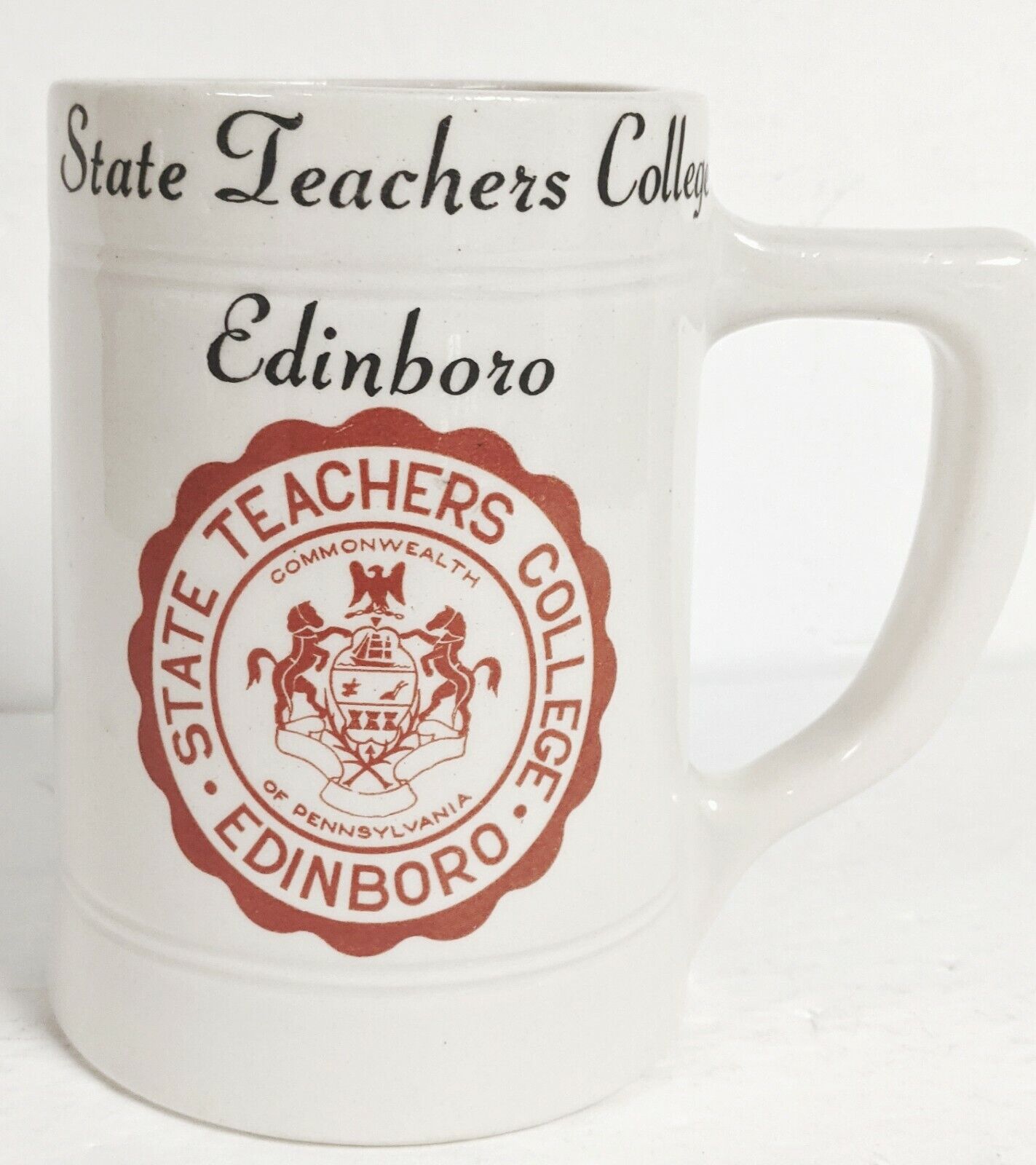 Vintage EDINBORO STATE TEACHERS COLLEGE BEER MUG COFFEE MUG 5\