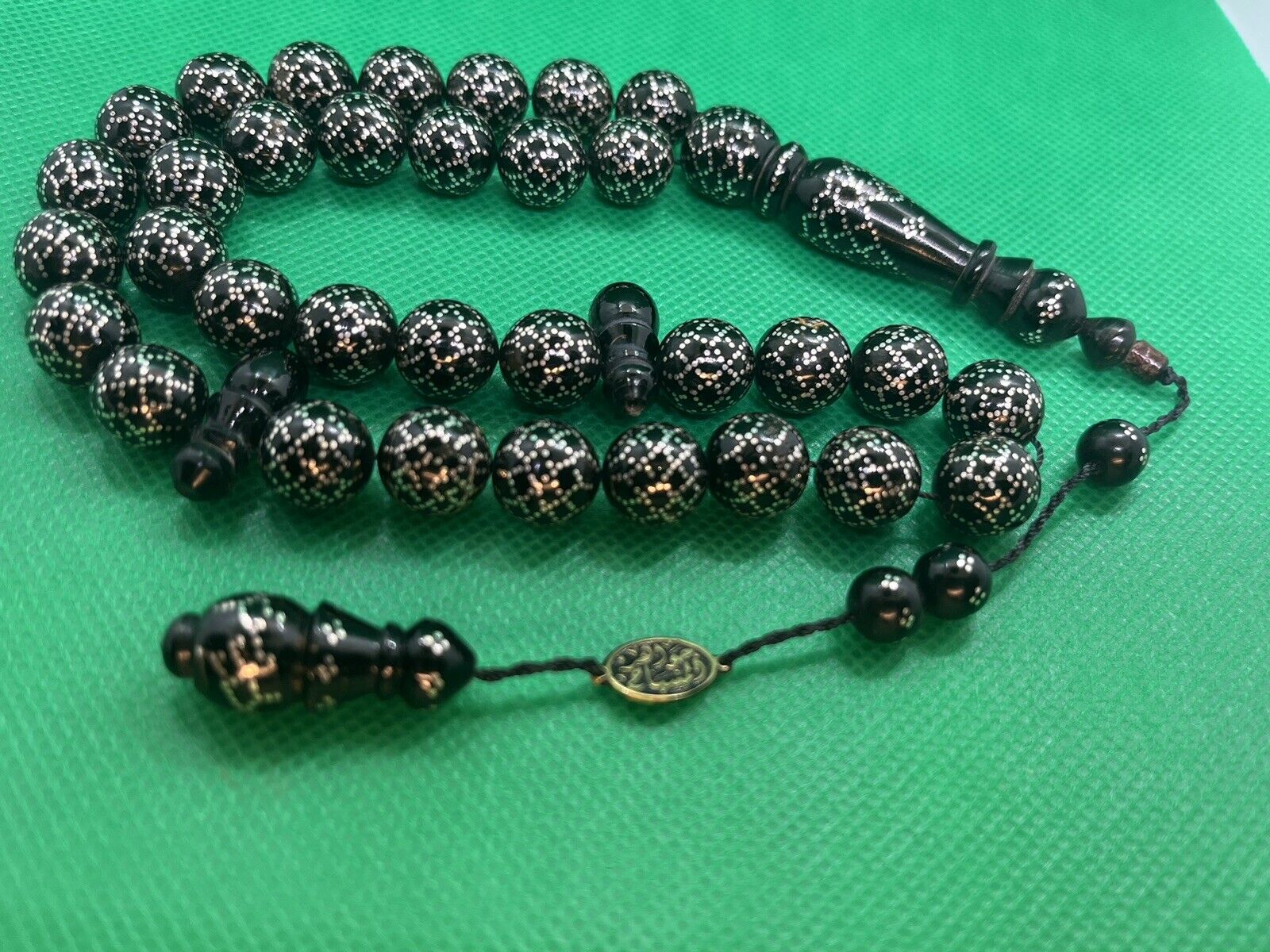 black coral rosary