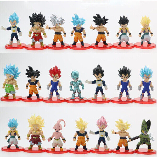 Dragon Ball Z Super Saiyan Son Goku Vetega Gotenks Collection Toys 21pcs/Set(G2)