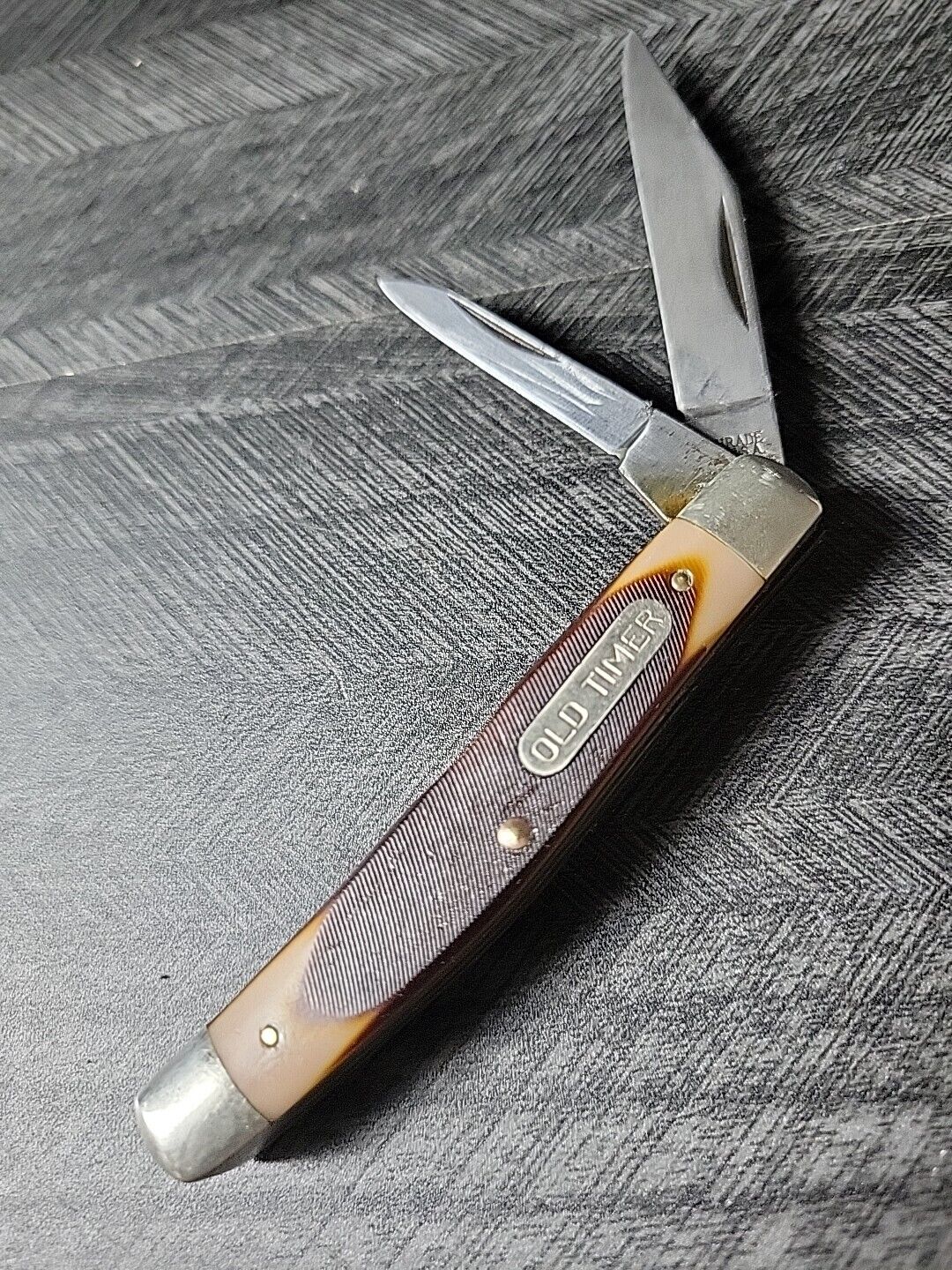 Vintage Schrade Old Timer Pocket Knife 330T 2 Blade Stockman