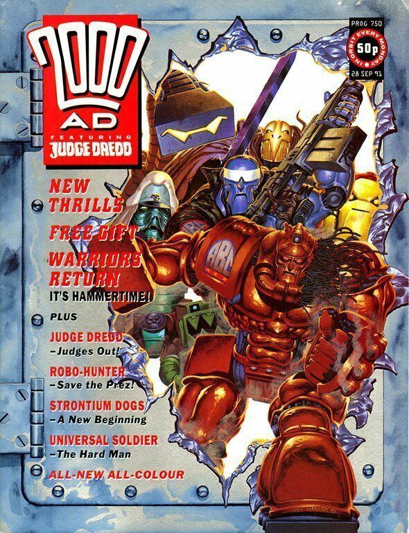 2000AD Prog 750-761 Strontium Dogs Garth Ennis All 12 Judge Dredd Comics 1991