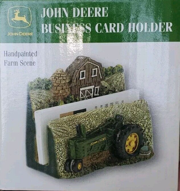 John Deere Business Card Holder With Box