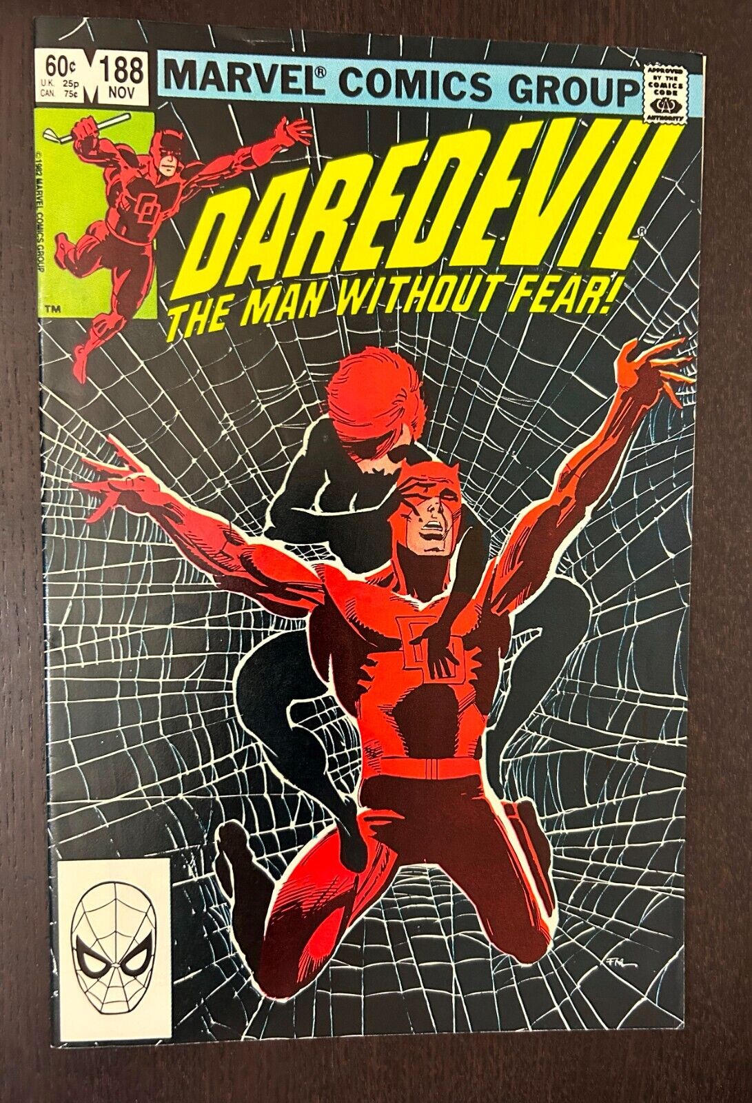 DAREDEVIL #188 (Marvel Comics 1982) -- Bronze Age Frank Miller -- VF-