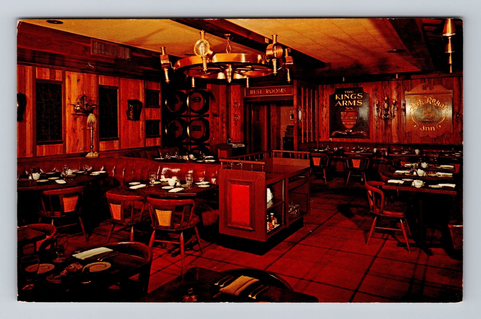 Naples FL-Florida, The Piccadilly Pub, Antique, Vintage c1969 Postcard