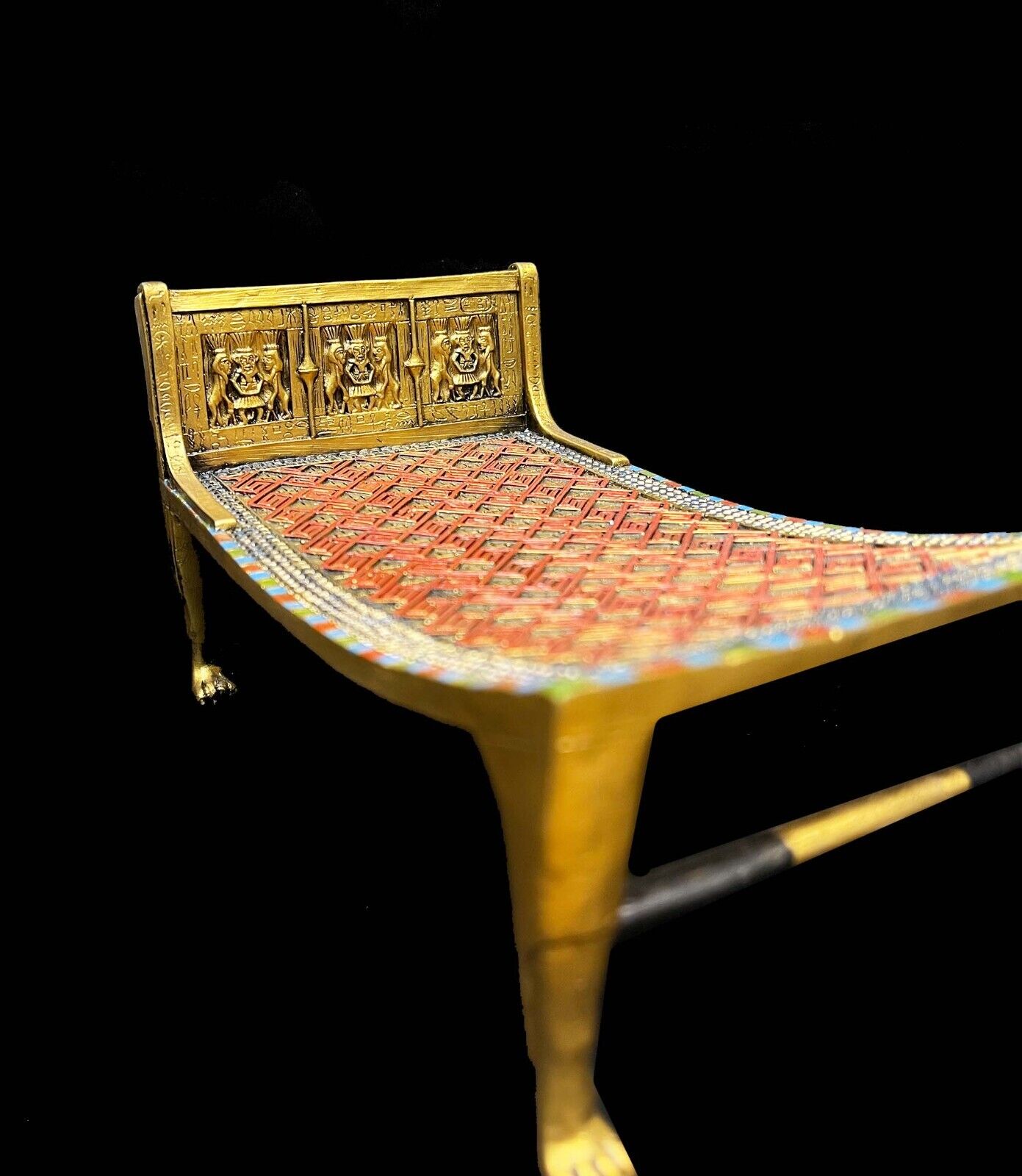 Egyptian King Tutankhamun Bed like the one in the Tomb