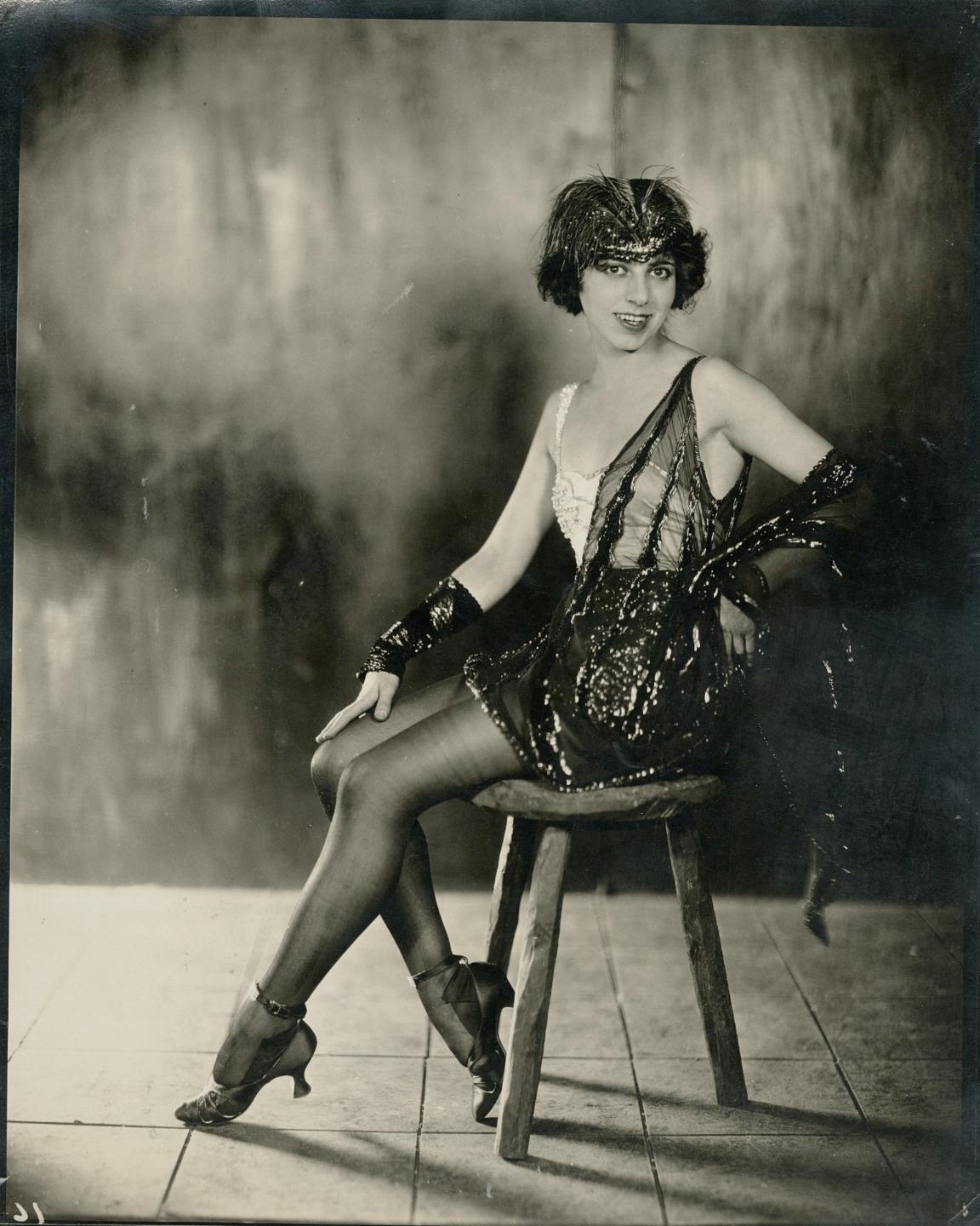 c. 1920's Flapper Performer Photo by James Abbe ART DECO