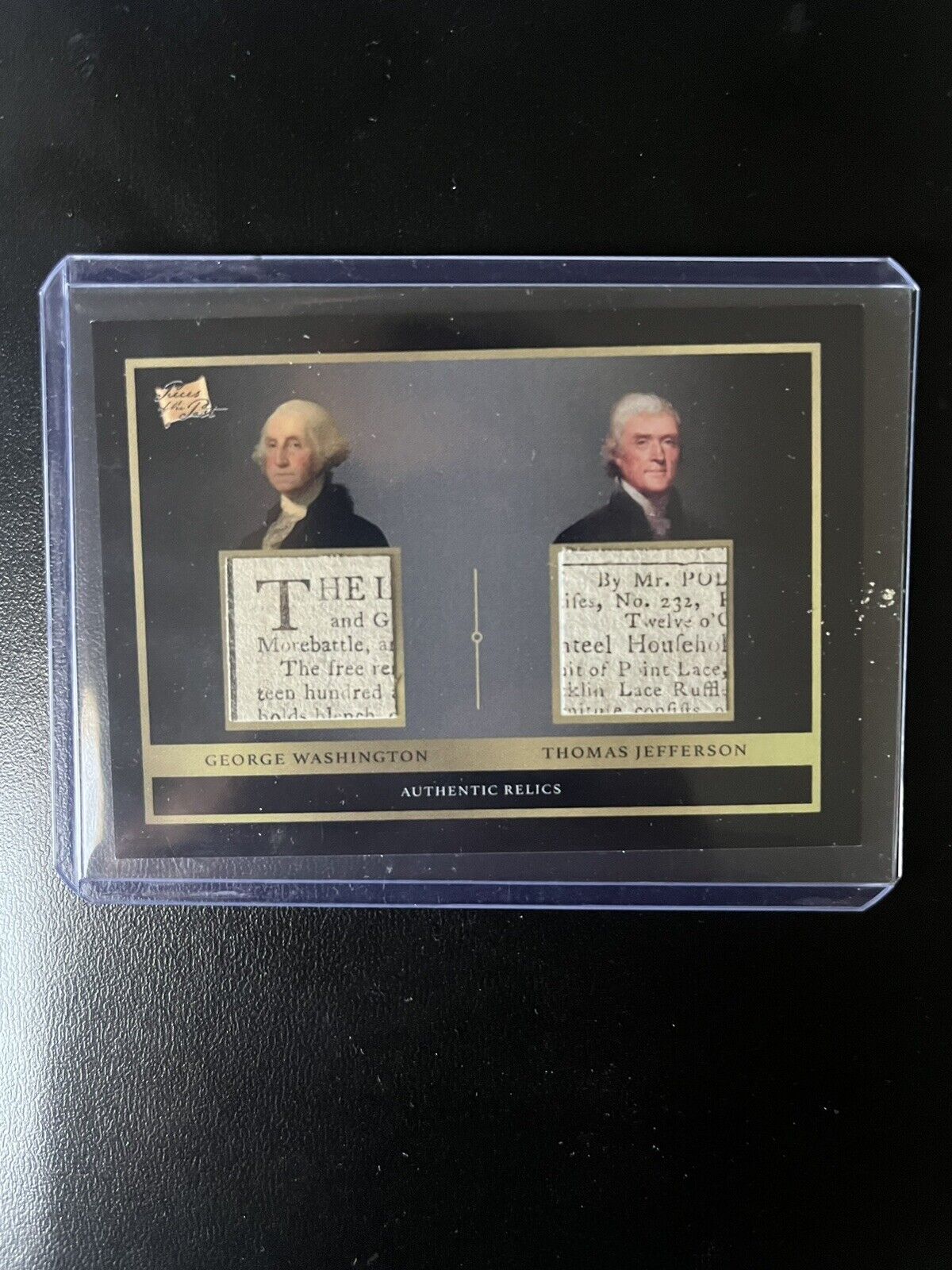 2024 Pieces of the Past - George Washington Thomas Jefferson - Dual Relic