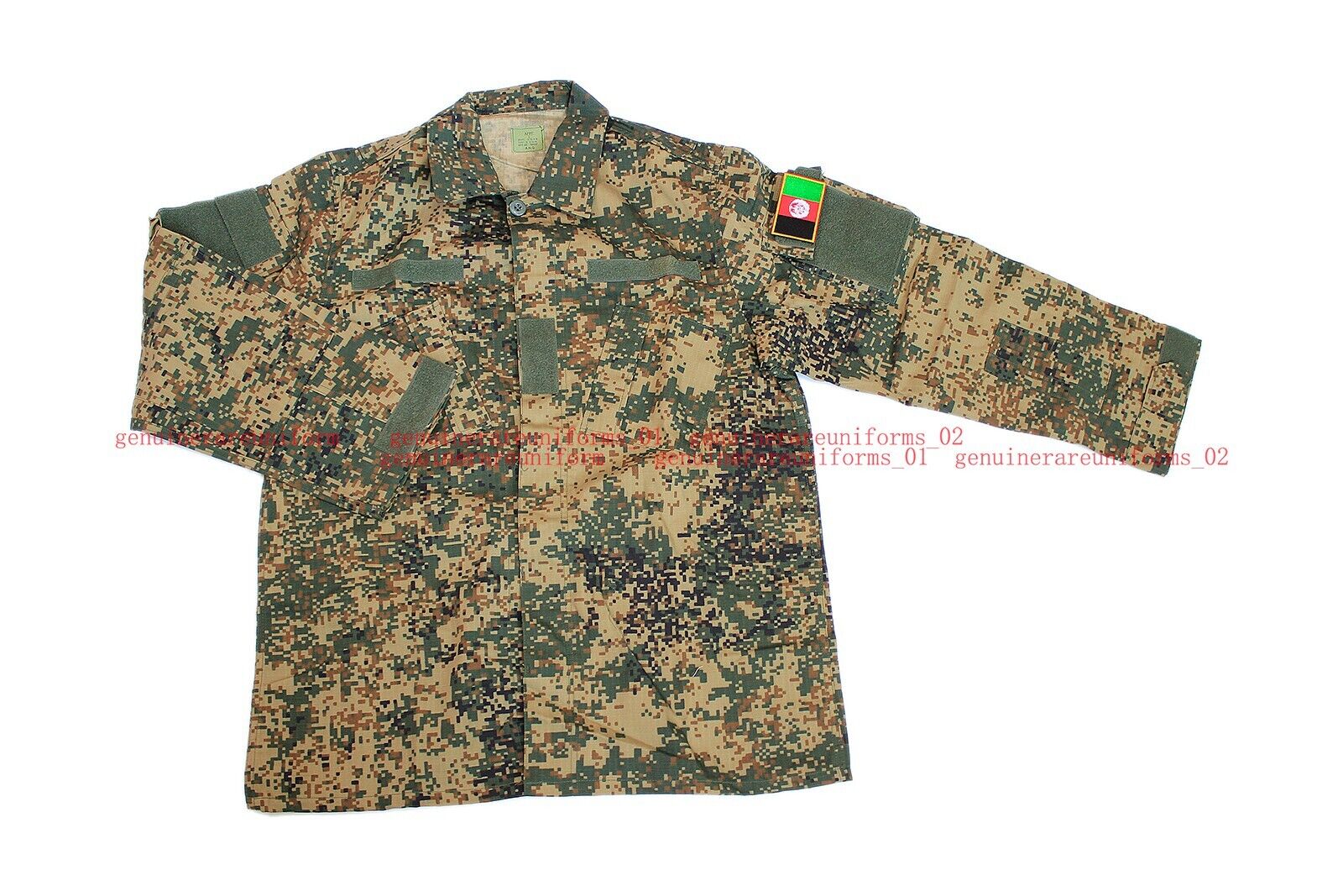 Rare Genuine Afghan Public Police Force Digital Camo BDU Uniform Shirt US MEDIUM