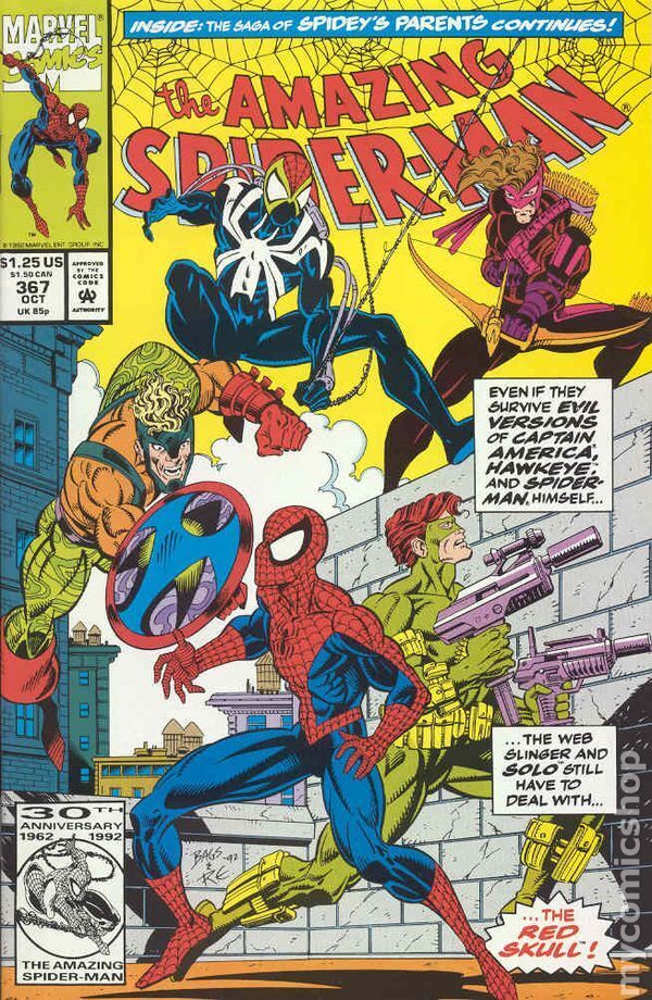 Amazing Spider-Man #367 FN/VF 7.0 1992 Stock Image