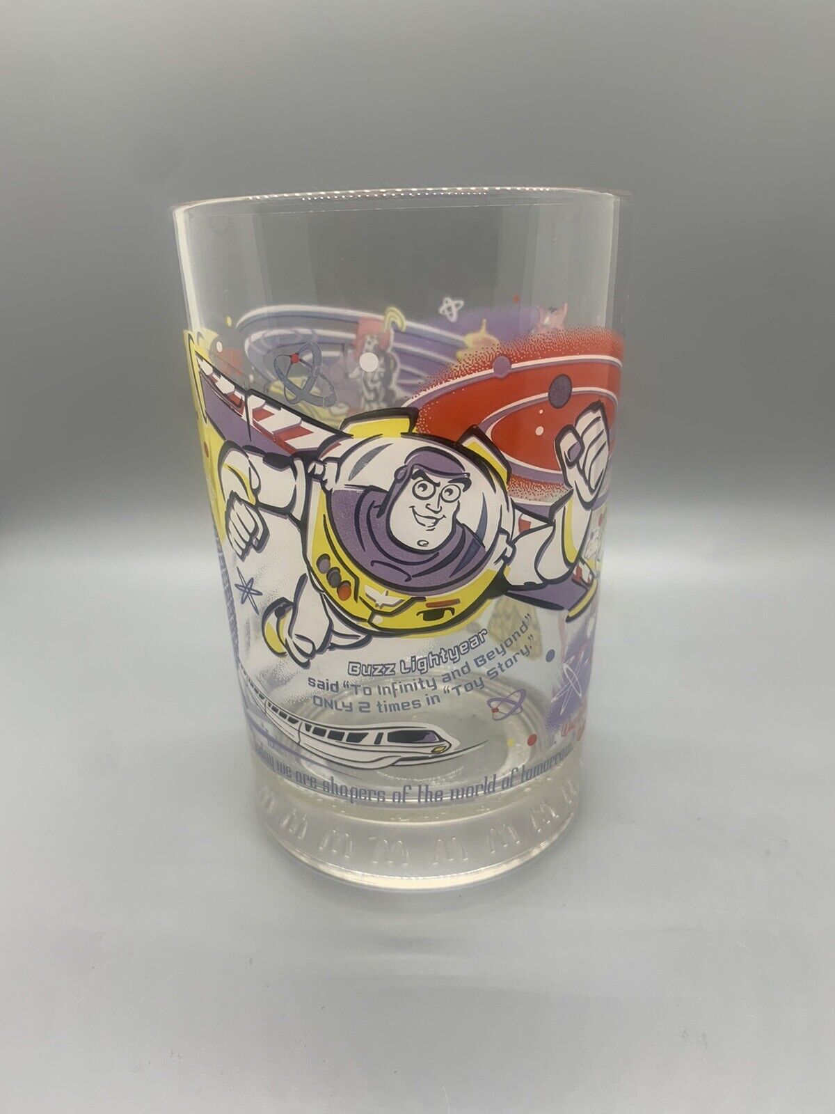 McDonalds Disney Buzz Lightyear 100 Years of Magic Epcot Glass Collectible