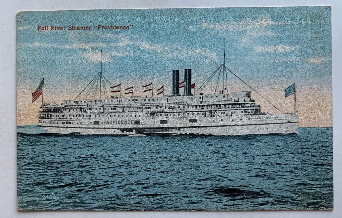 c1910s Ship Postcard Fall River Line Steamer \