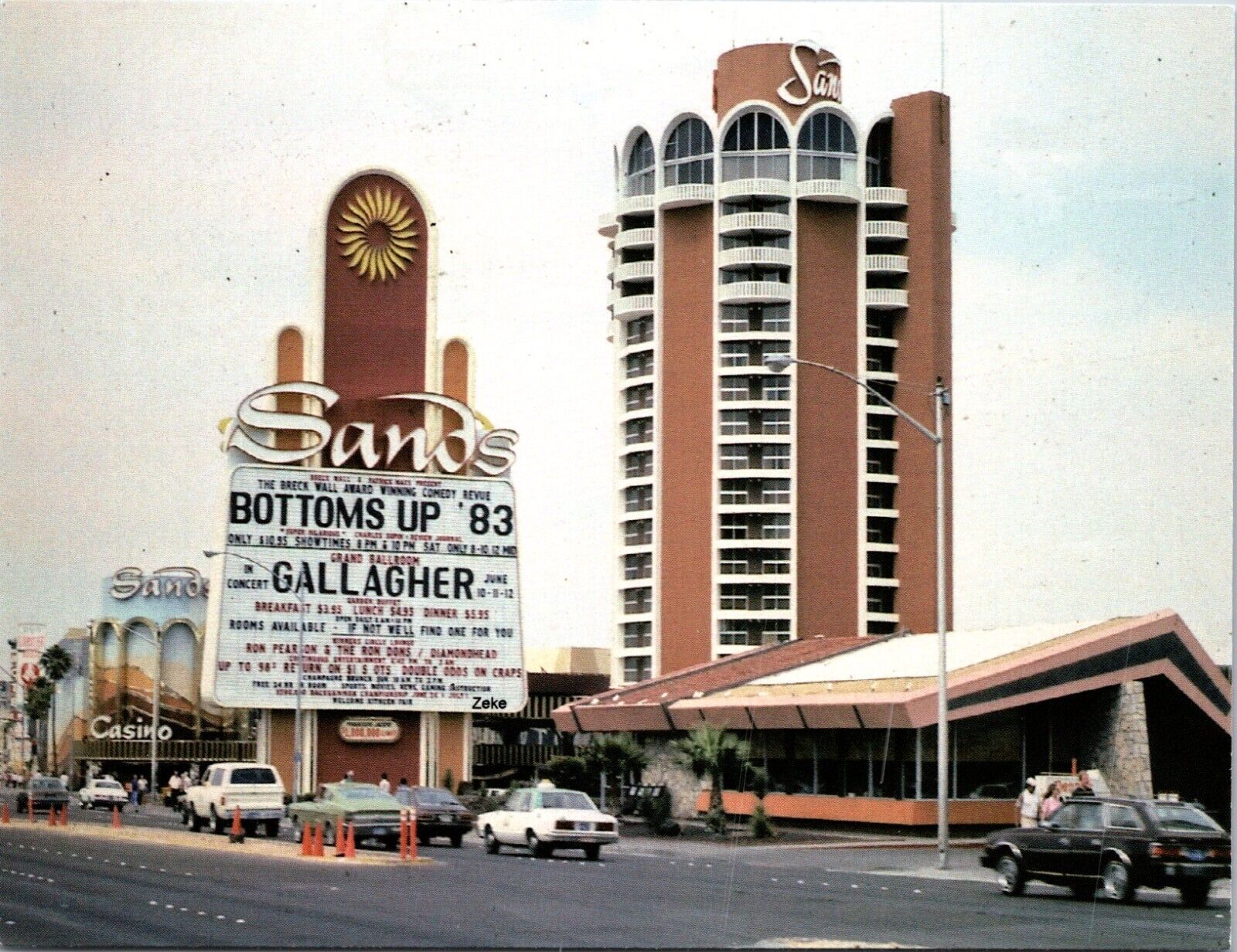 Sands Hotel & Casino 1983 Las Vegas Nevada NV Continental 6x4 Postcard L58