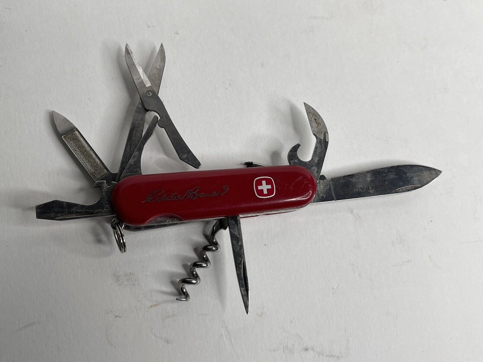 Wenger Swiss Army Knife Backpacker Eddie Bauer Blade Lock