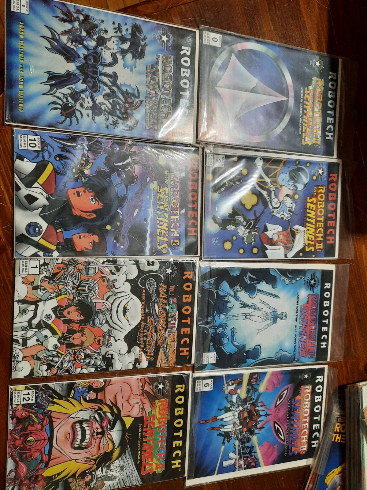 Robotech Sentinels Book 1, 2, 4 FULL SET with Assorted Academy/Eternity Robotech