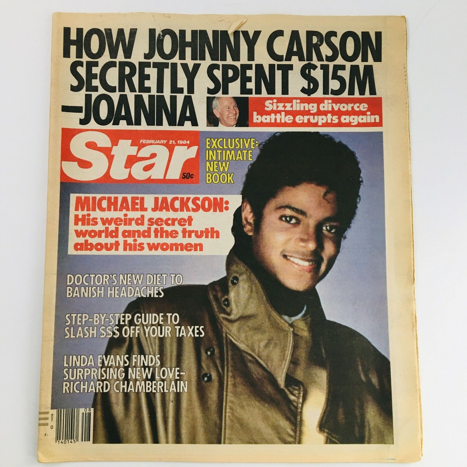 Star Newspaper February 21 1984 Michael Jackson & Johnny Carson & Joanna Feature