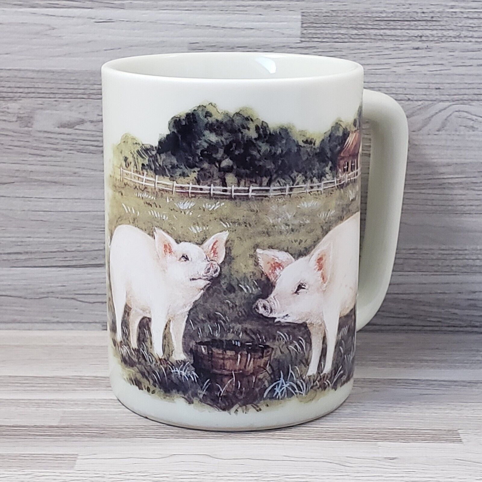Otagiri Country Farm Pigs 8 oz. Ceramic Coffee Mug Cup
