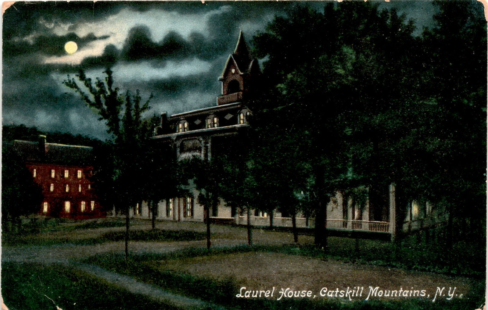 Laurel House, Catskill Mountains, NY, Appalachian Mountain range, Postcard