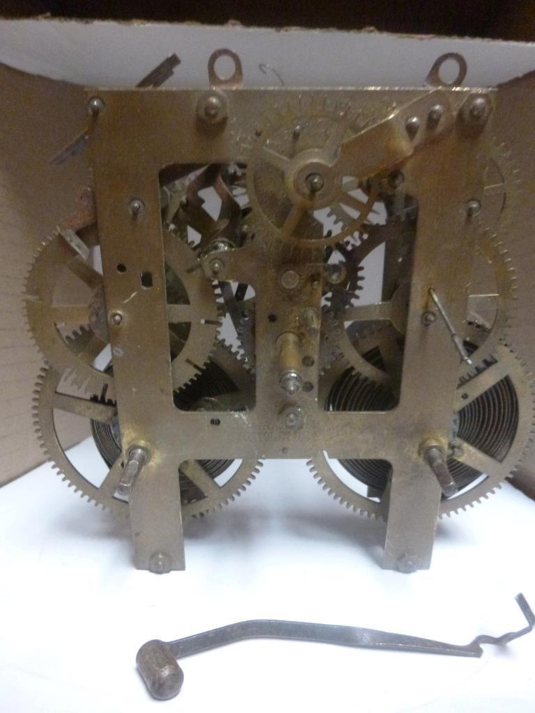 E. Ingraham & Co.Bristol,Ct. #20 Antique Clock Movement Parts Repairs Steampunk