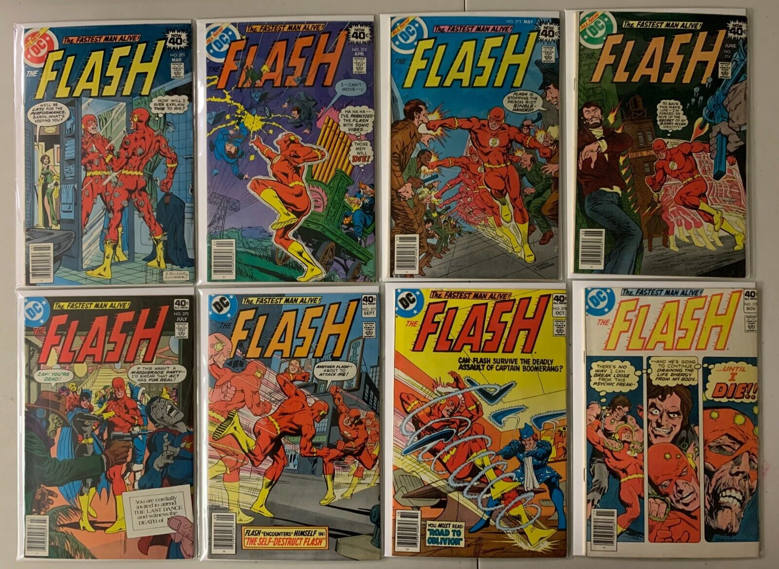 Flash lot #271-299 DC 1st Series (average 5.0 VG/FN) 28 diff (1979 to 1981)
