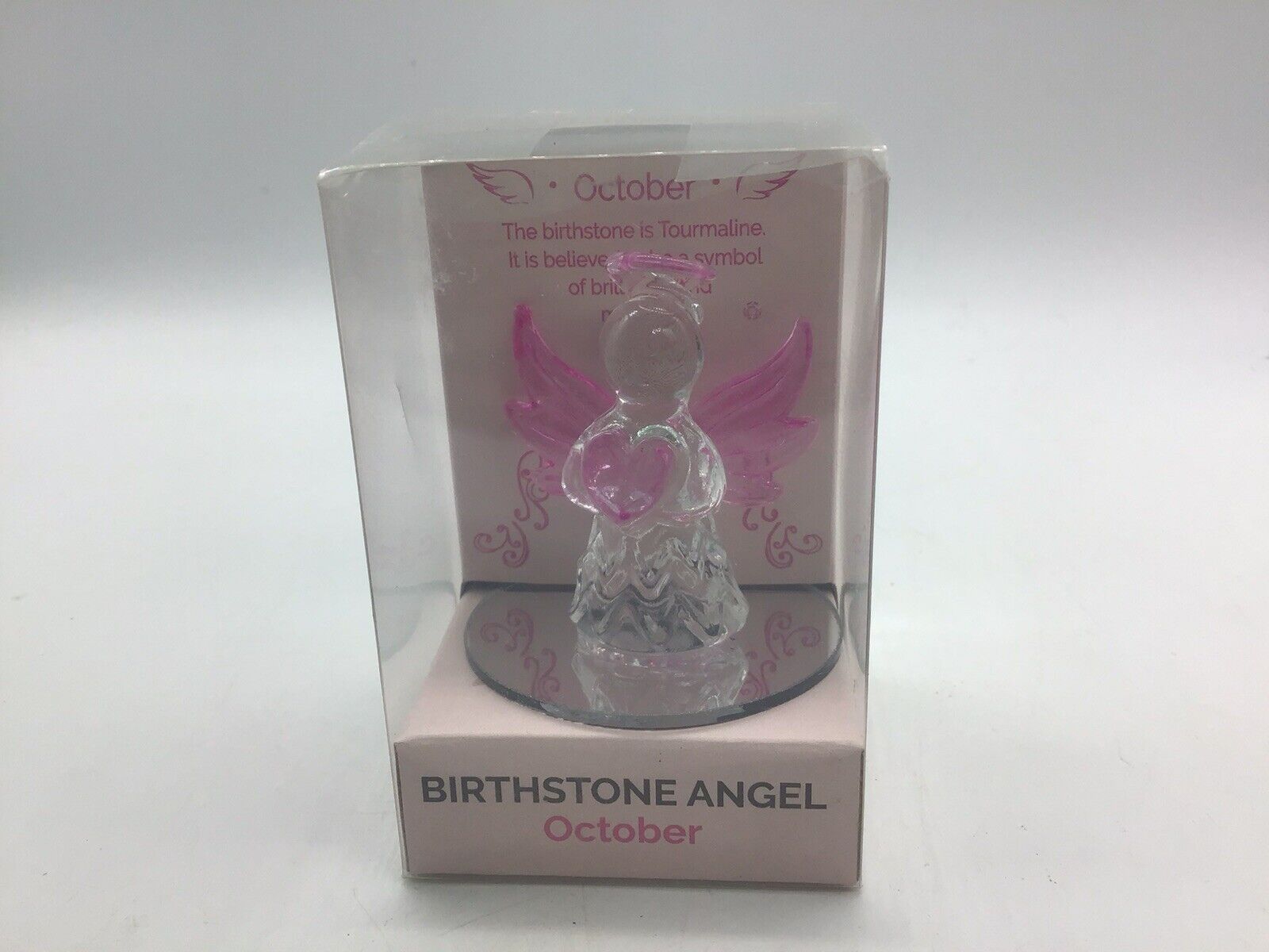 February Birthstone Angel~Glass Figurine