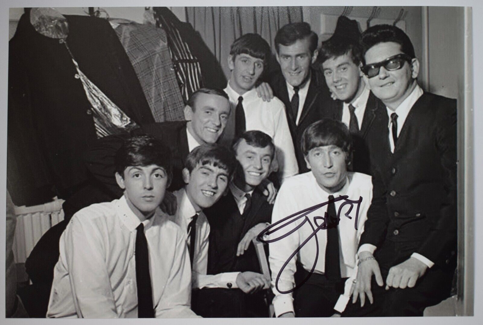Gerry Marsden Signed Autograph 12x8 Photo Pacemakers Music Singer COA AFTAL