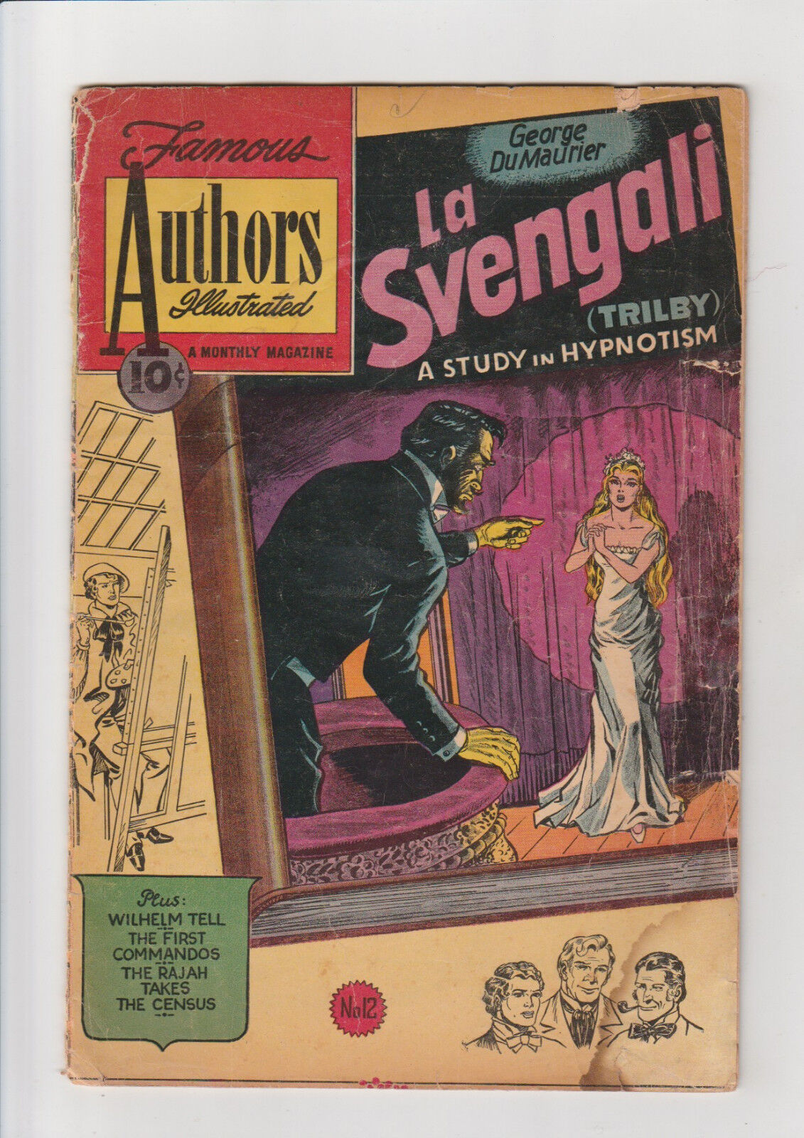 Stories by Famous Authors #12 G La Svengali Hypnotism scarce 1951