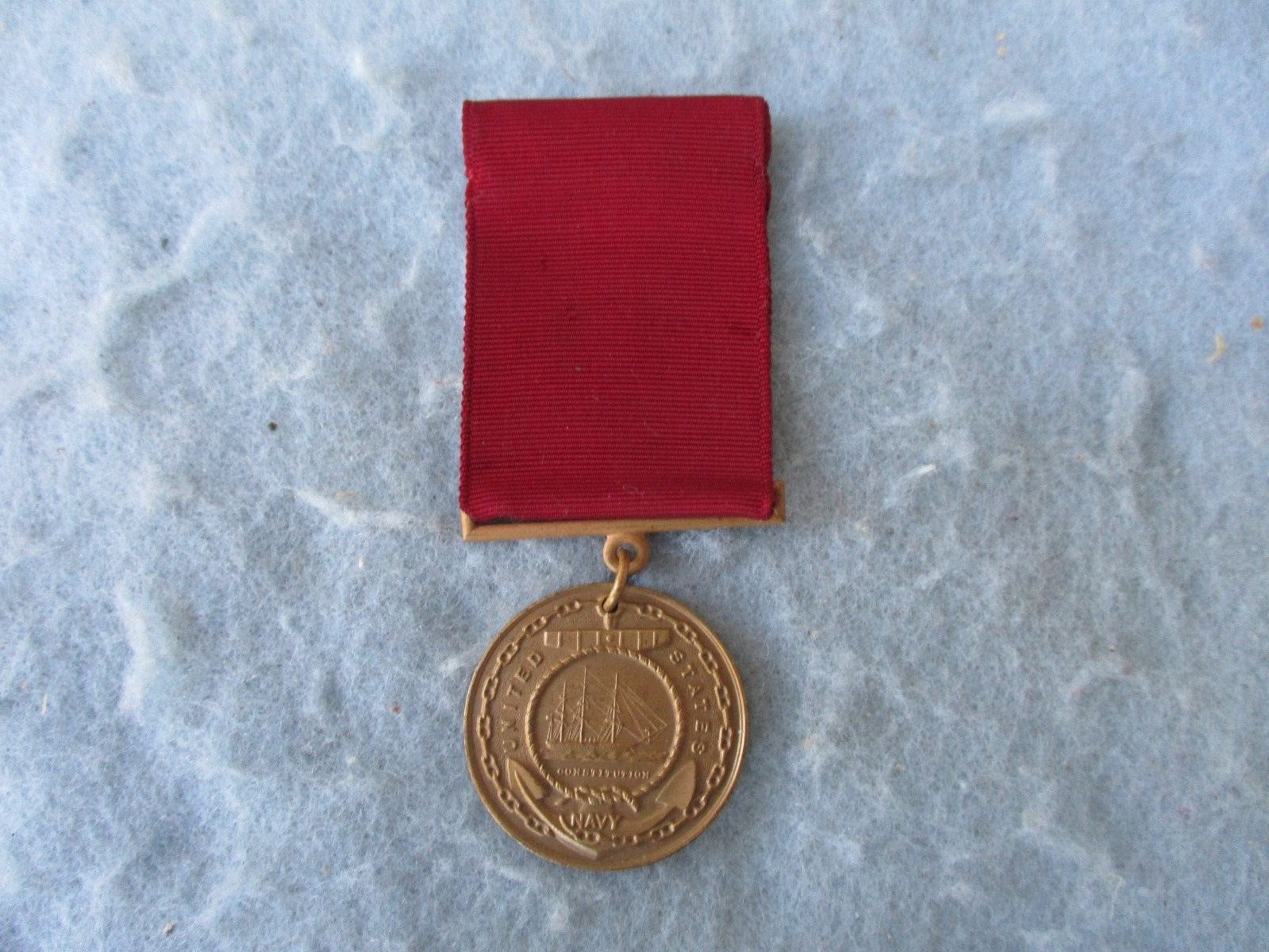WWII US Navy Good Conduct Medal Named Joseph F Randazzo 1950 Long Ribbon WW2