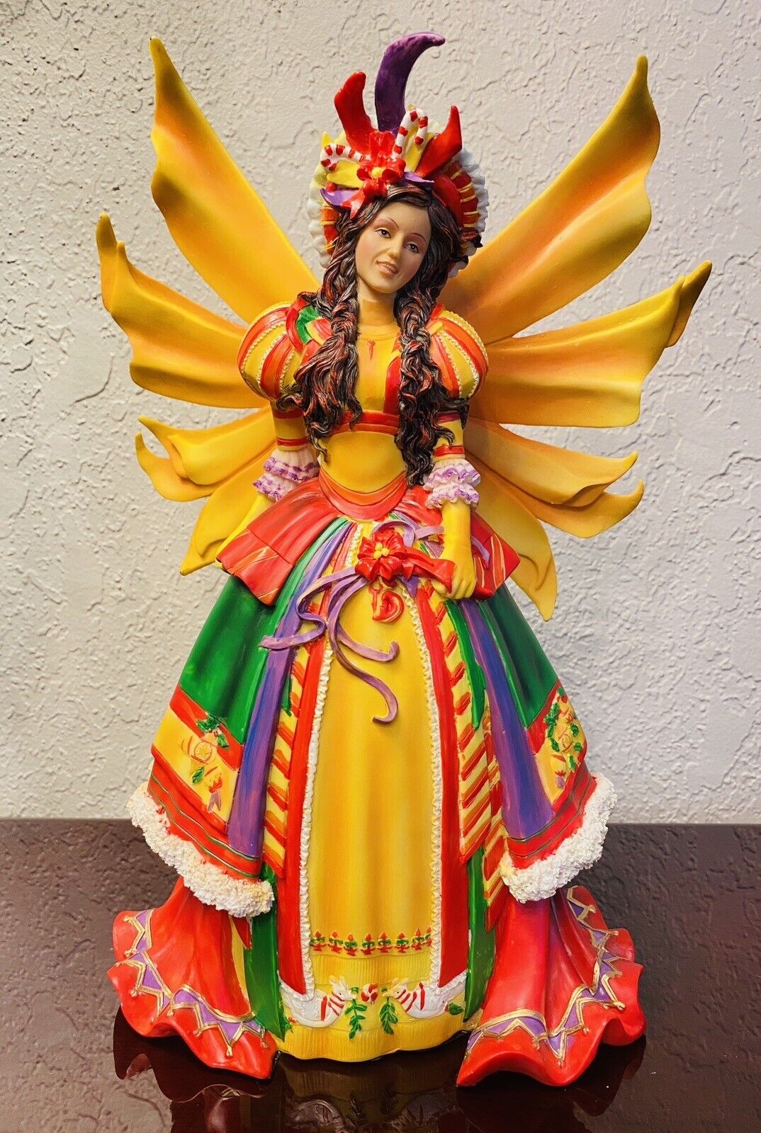 Ebros Teri Rosario Fairy Queen Masquerade Traditional Folk Winter Fairy Statue