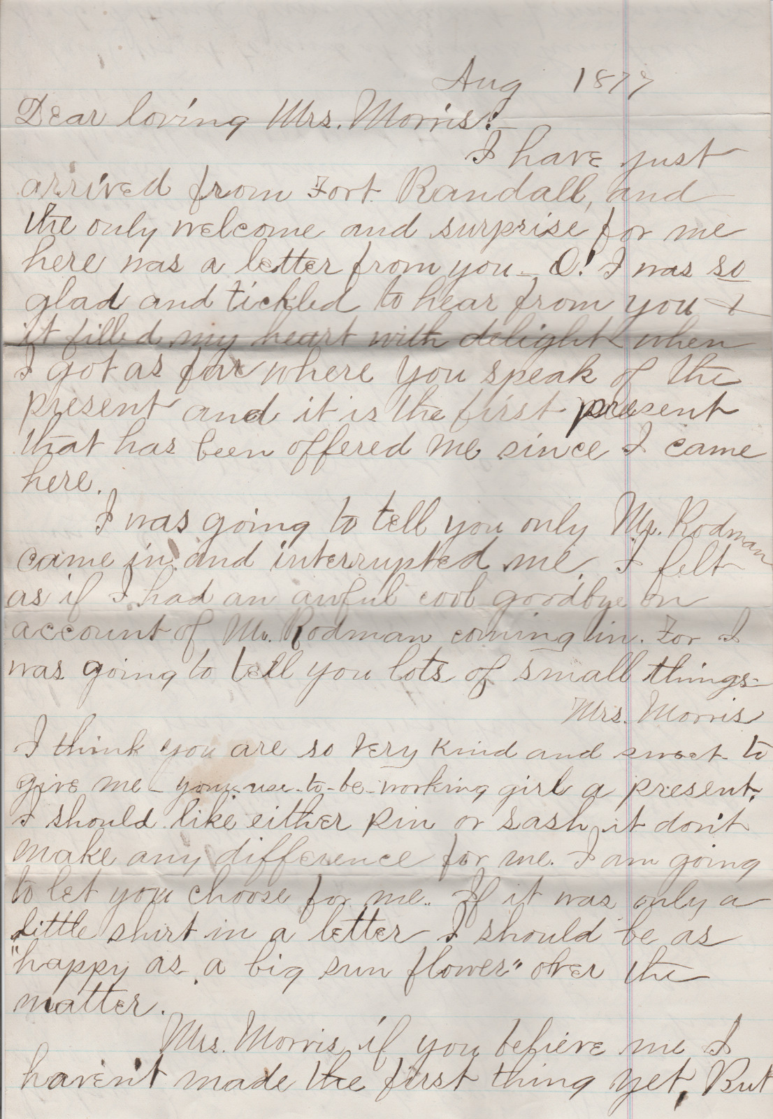 Important Battle Little Bighorn Letter \
