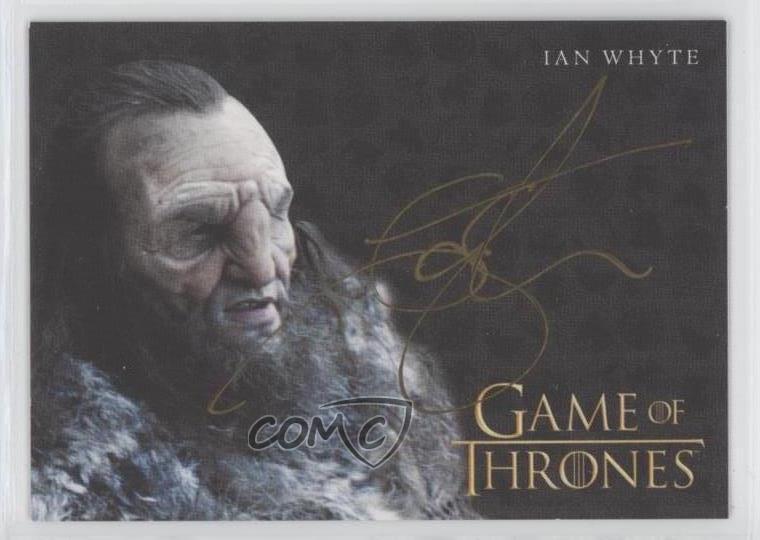 2020 Game of Thrones The Complete Series Gold Ian Whyte Wun as Auto u0h