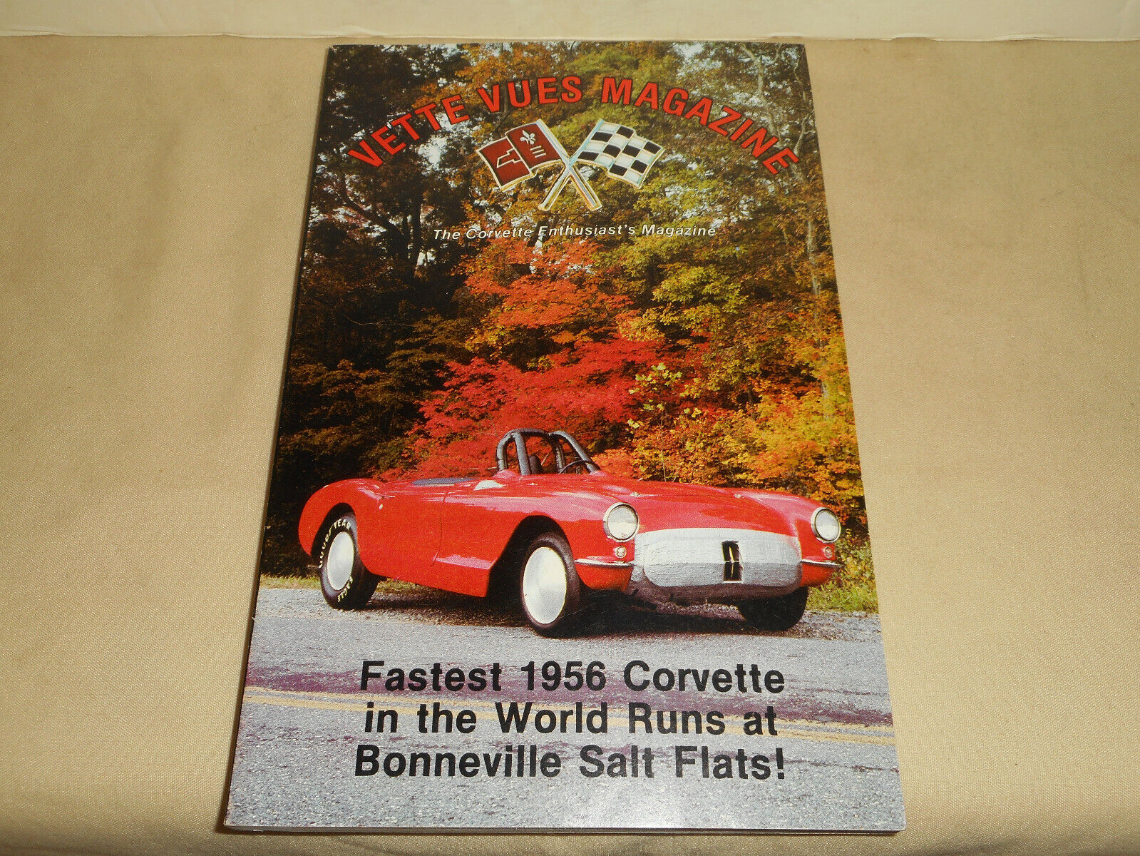 1987 Vette Vues Magazine April Fastest 1956 Corvette Bonneville Salt Flats