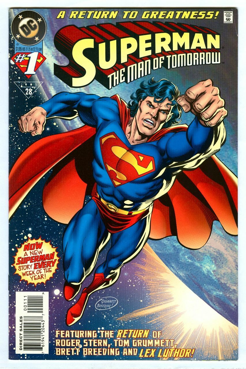 SUPERMAN The Man of Tomorrow #1 (Summer 1995) Key DC Comics First Issue