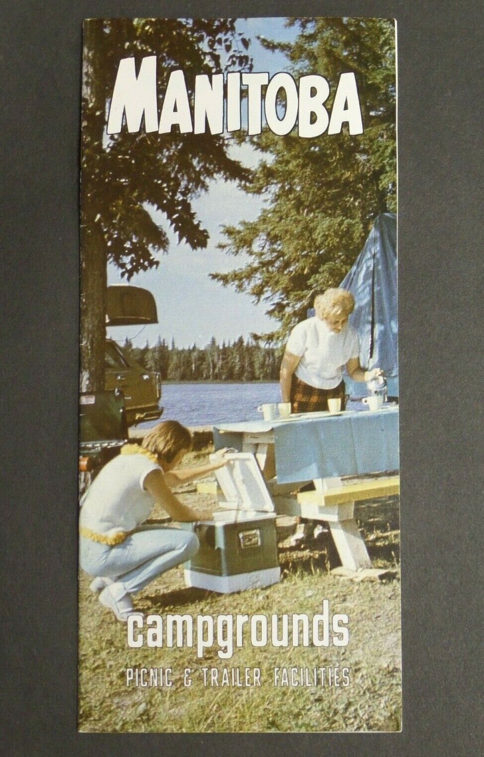 Vtg. 1968 Manitoba Campgrounds Travel Brochure Picnic & Trailer Facilities 5410