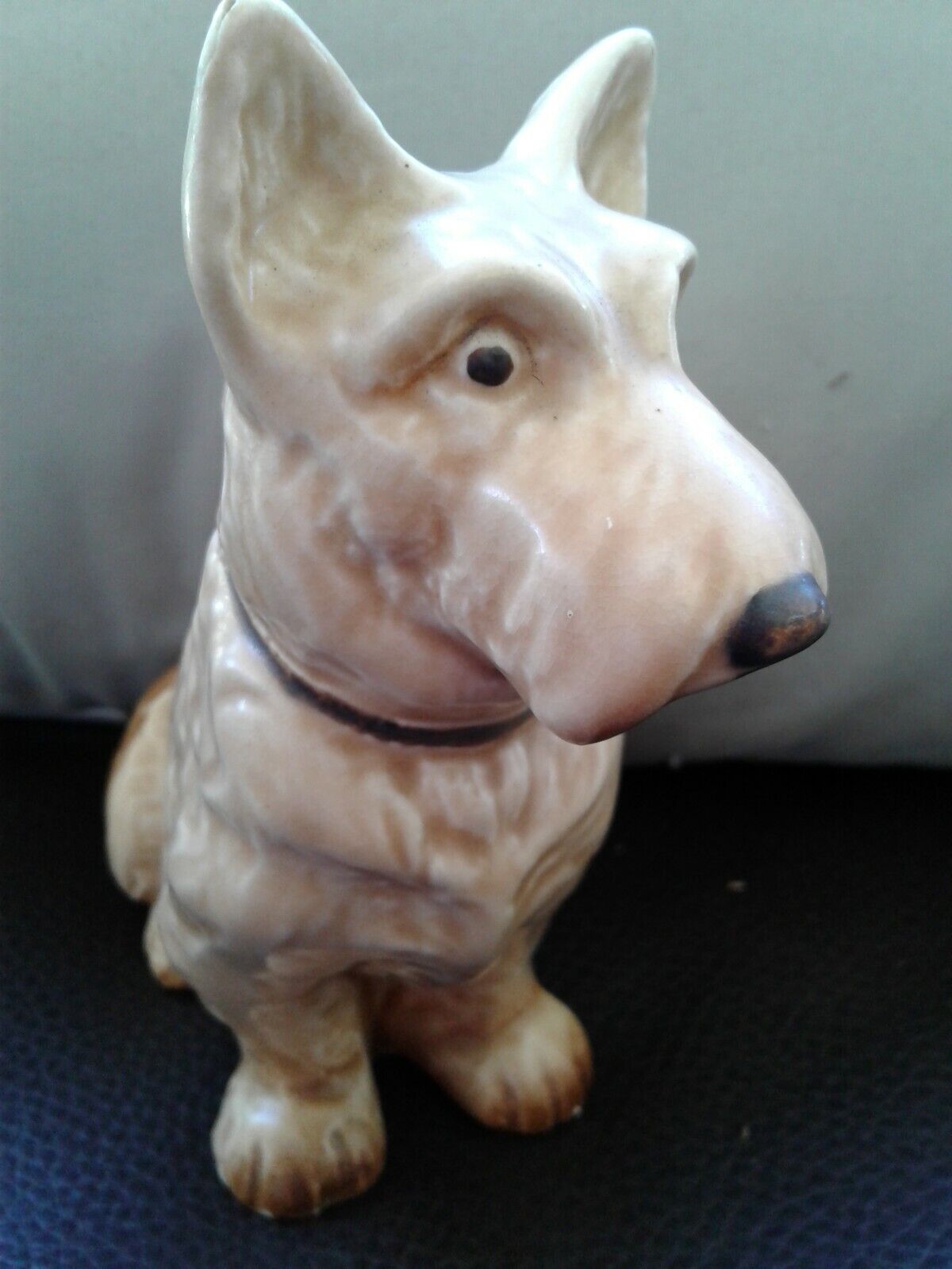Antique ~   England~ West Highland  Terrier Westie- Numbered  DOG  Sculpture