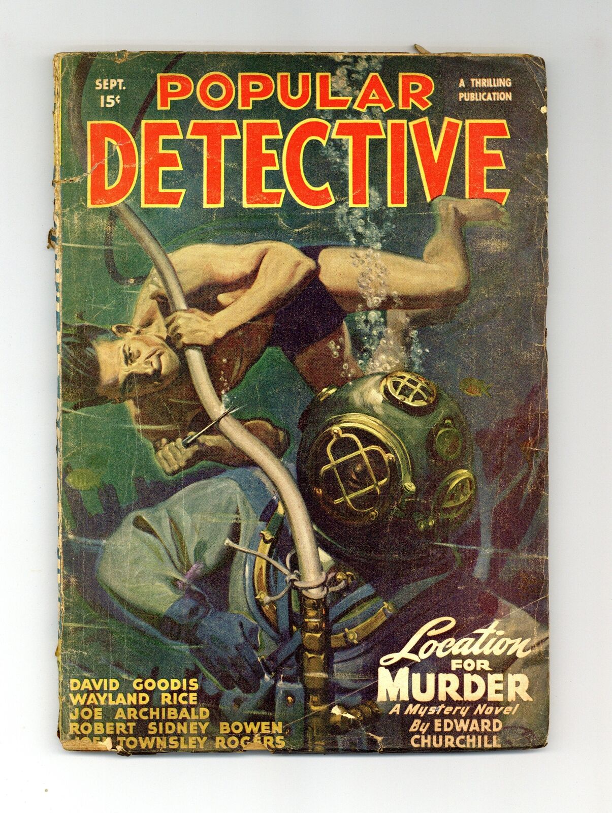 Popular Detective Pulp Sep 1947 Vol. 33 #2 GD